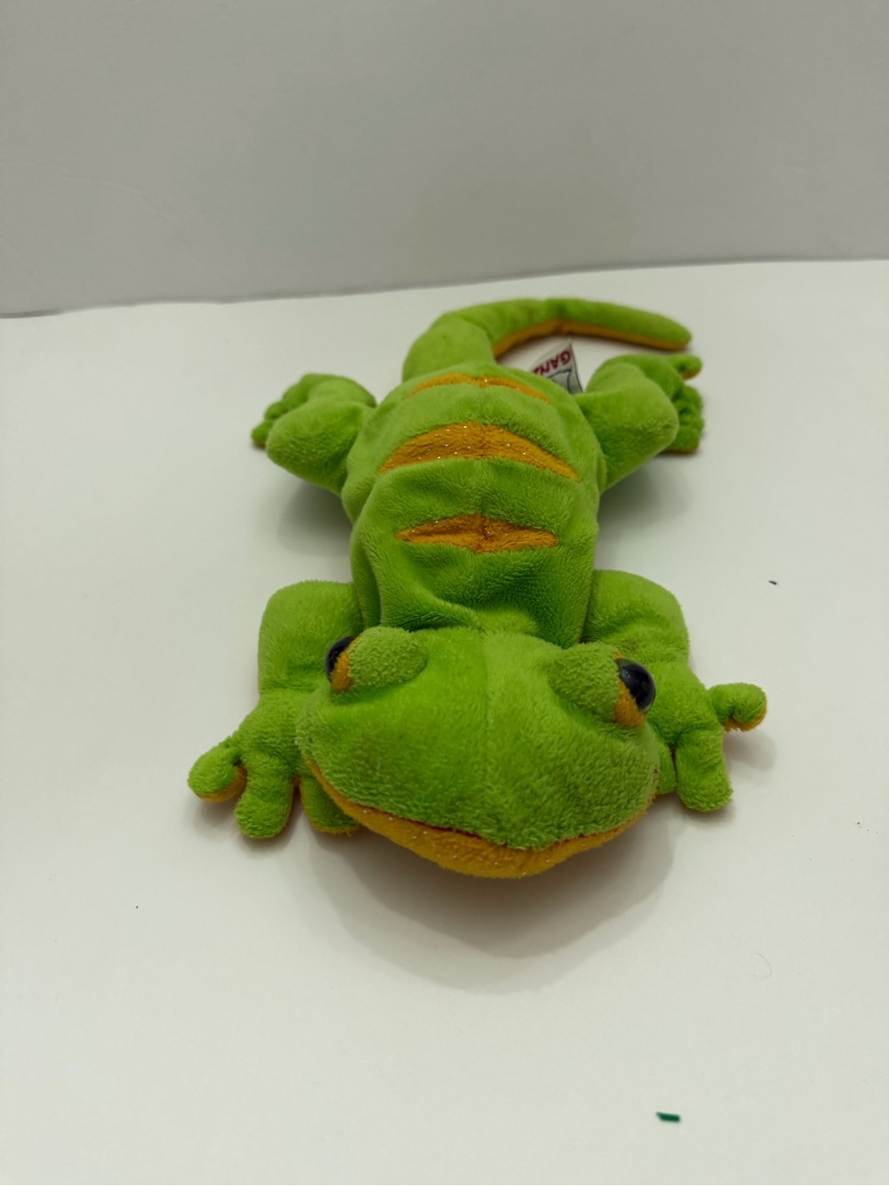 Webkinz HM200 Lemon Lime Gecko Lizard  No Code Ganz Bean Bag Plush Stuffed Toy